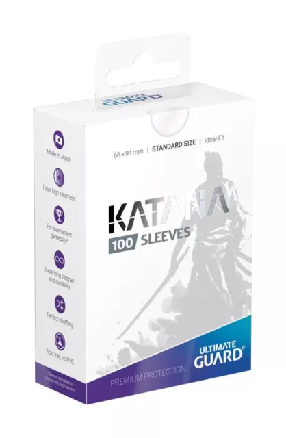 Ultimate Guard KATANA Sleeves Standard Size Transparent (100)