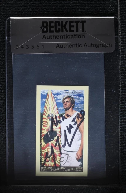 2009 Upper Deck Goodwin Champions Mini Laird Hamilton #129 Auto Rookie RC 2009 Upper Deck Goodwin Champions Mini Laird Hamilton #129 Auto Rookie RC