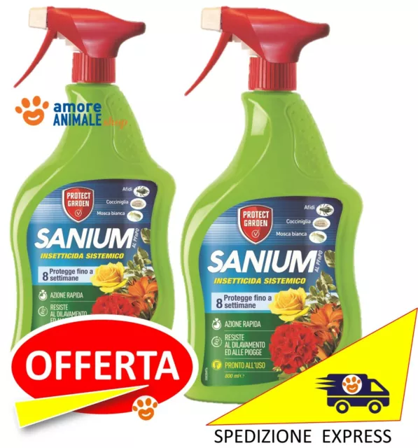 SANIUM AL → 800 ml - Insetticida sistemico PRONTO USO per Piante Ornamentali