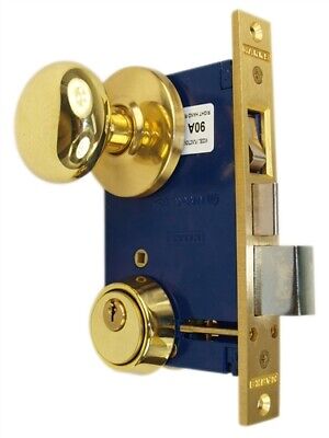 Marks 22AC Right Hand Reverse Double Cylinder Ornamental Knob Rose Mortise Lock