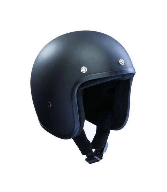 OFFERTA CASCO MOTO BANDIT NERO OPACO Casco Jet Jet Jet Custom NON OMOLOGATO -