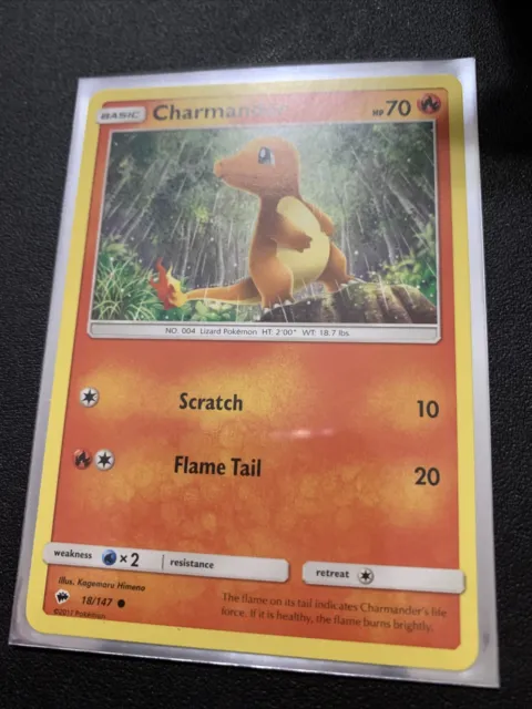Pokémon TCG Charmander Burning Shadows 18/147 Regular Common