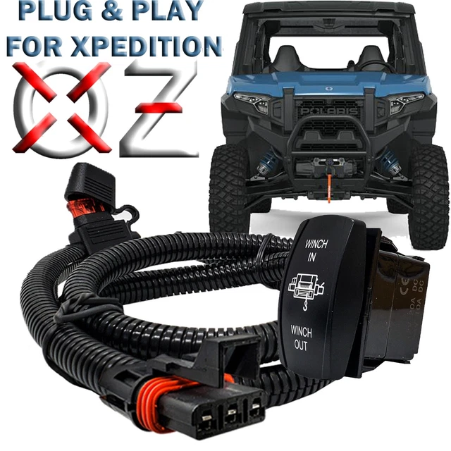 WINCH IN/OUT ROCKER Switch + Pulse Power Busbar Plug Wire for XPEDITION