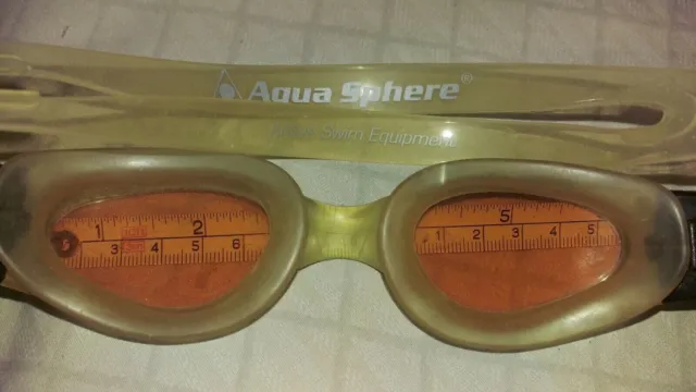 AQUA SPHERE SWIM Goggles : Kaiman Amber tinted. $9.99 - PicClick