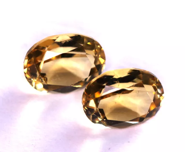 3,60 ct Belle paire de Béryls jaunes du Brésil