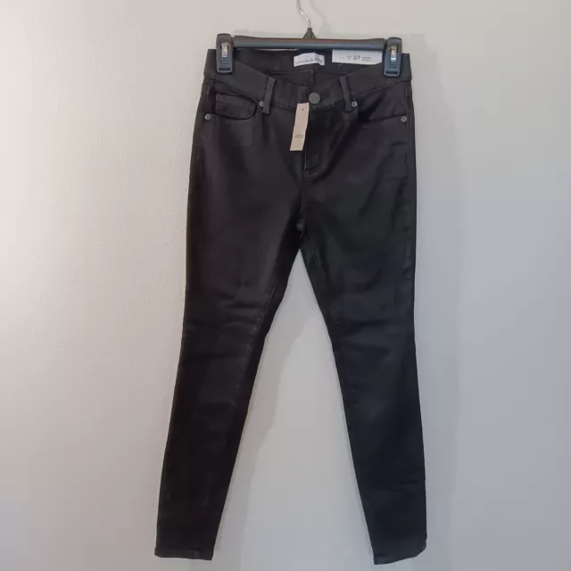 Loft Made and Loved Modern Skinny Ankle Jeans Size 27/4P Dark Gray Womens New