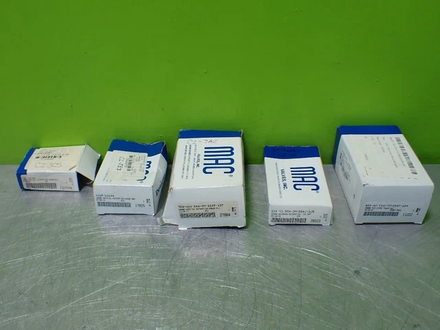 Euc-5Pcs Assorted Mac Valves Pneumatic Valve Lot.