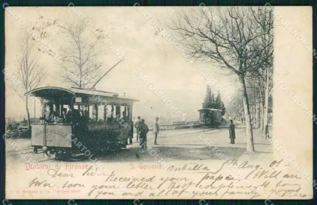 Firenze San Gervasio Tram cartolina KF2691