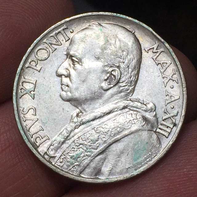 CITTA' DEL VATICANO Papa PIO XI 10 LIRE ARGENTO 1934
