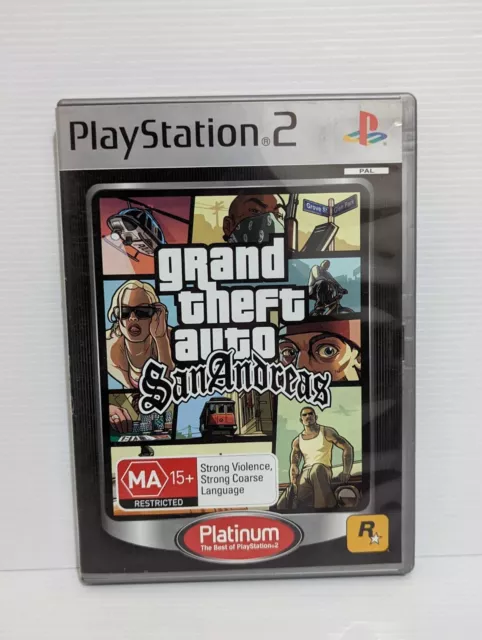 Grand Theft Auto: San Andreas PlayStation 2 GTA PS2 w/ Manual