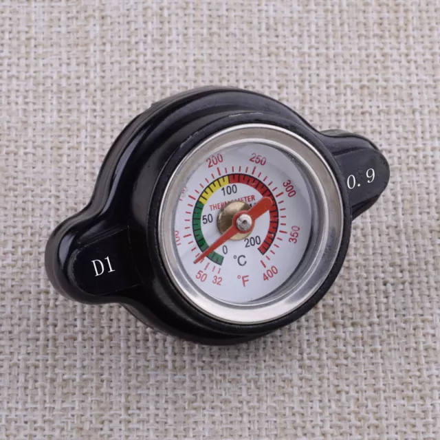 0.9 Bar High Pressure Radiator Cap Water Temperature Gauge for Motorcycle ATV