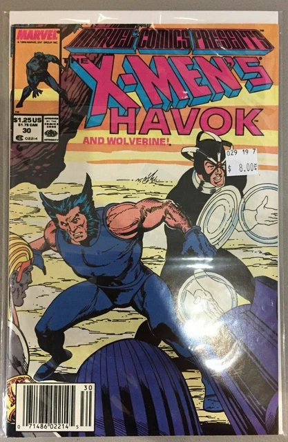 MARVEL COMICS PRESENTS #30 Wolverine Havok 1989 Colan Buckler art VF+/NM-