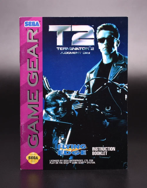 T2 TERMINATOR 2 Judgment Day Sega Game Gear Instruction Manual  