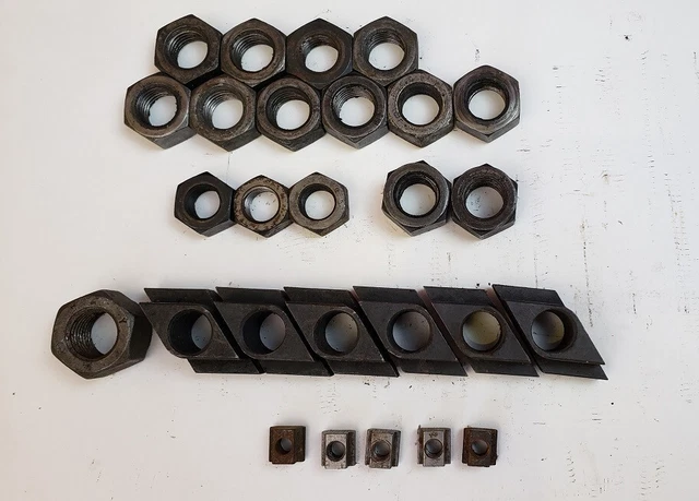 27X T-Nutenstein Spannmuttern Mutter M10 M20 M24 M30