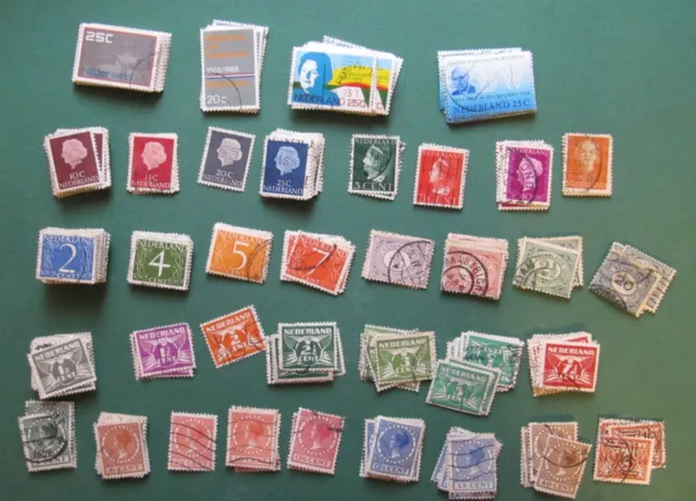 NIEDERLANDE: ca 350 gestempelte Briefmarken