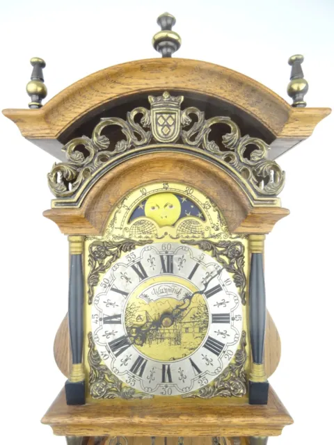 Dutch Warmink Wuba Sallander Vintage Wall Clock Moonphase 8 day (Friesian era) 3