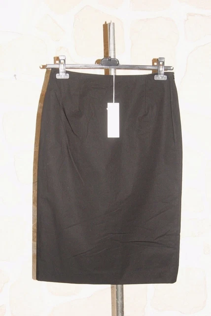 Jupe Noire Gérard Darel Taille 40 – Neuf Avec étiquettes, Coton Mélangé, Prix D’origine 125€
