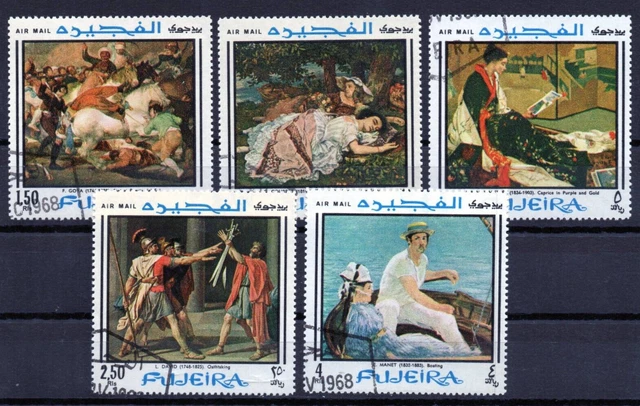 Fujeira complete series year 1968 used paints