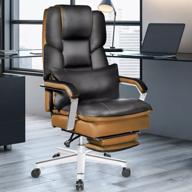 Ergonomic Office Desk Chair Back Support Task Computer Chair with Footrest