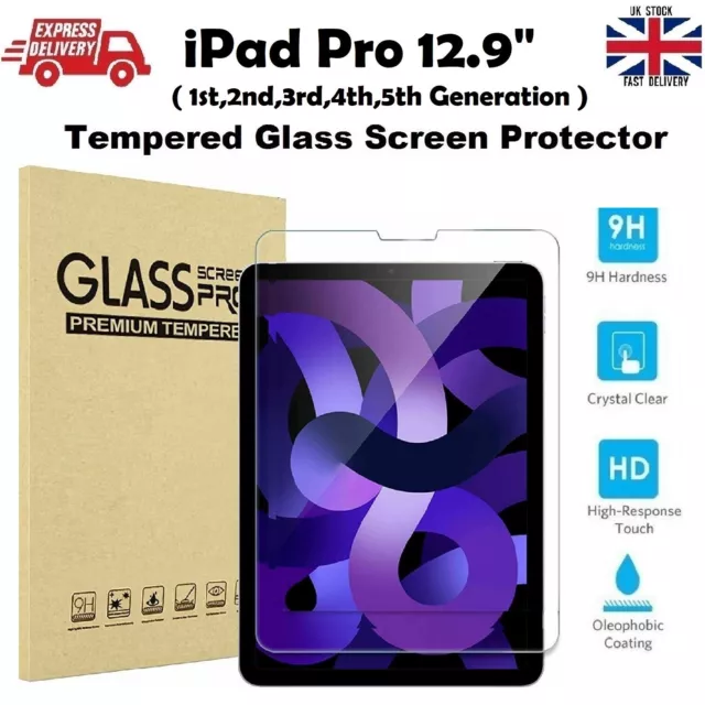 Gorilla Glass Shatter Proof Tempered Glass Screen Saver For Apple iPad 1/2/3/4/5