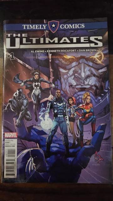 Timely Comics The Ultimates 1 Marvel Comics Direct Edition Smudged Bar Code
