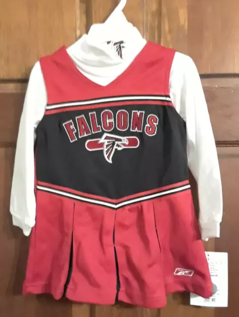 Atlanta Falcons Nfl Reebok 3T Girls Cheerleader Outfit (Nwt)