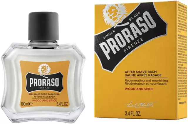 Balsamo Barba Dopo Rasatura Wood and Spice, 100Ml, Balsamo Dopobarba Uomo Profum