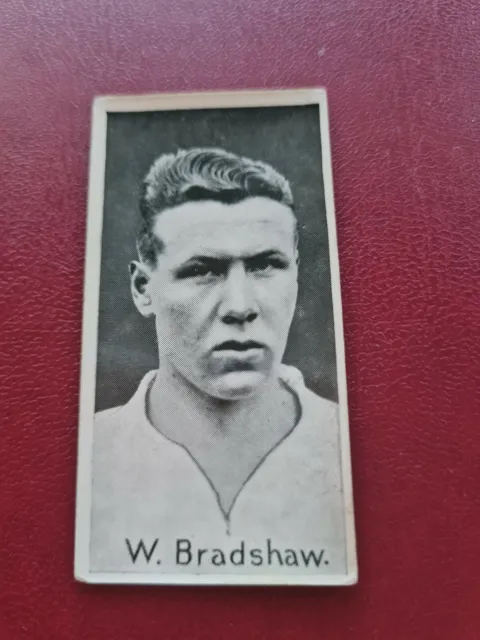 FOOTBALL 1925 THOMSON PHOTO VANGUARD ADVENTURE trade card BURY BRADSHAW