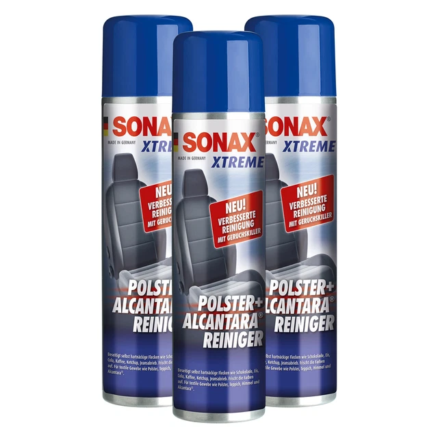 Sonax 3x 400 ML Xtreme Polster-& Alcantara Nettoyage Nettoyant Désodorisant