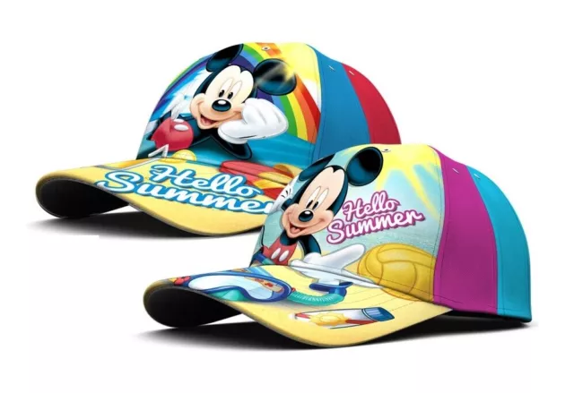 Kinder Basecap Kappe Mütze Baseball Cap Disney Mickey Maus Mouse Gr. 52 - 56 cm