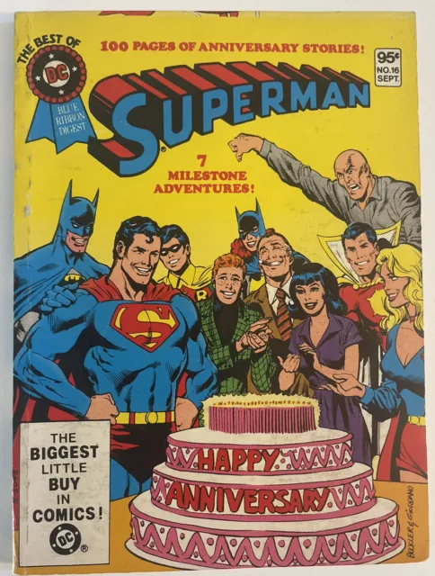 Best of DC Blue Ribbon Digest #16 (1981) Superman Anniversary VG/FN or Better