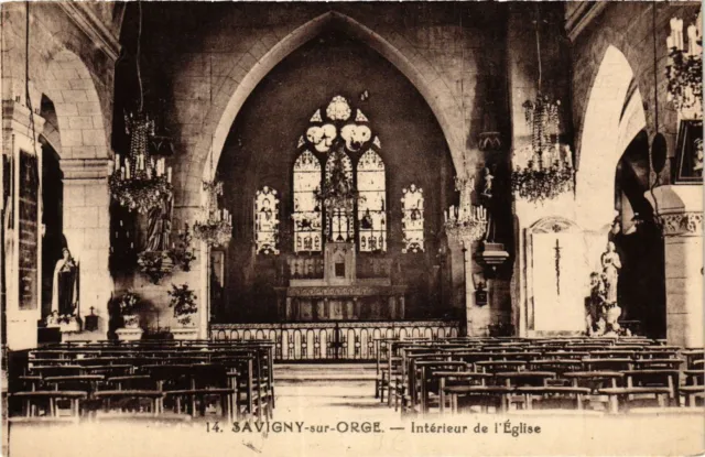 CPA AK SAVIGNY-sur-ORGE - Intérieur de l'Église (384641)
