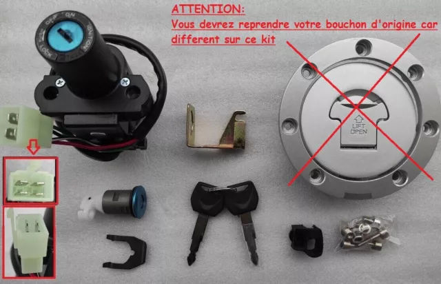 Kit Serrure Neiman Cb600F 600 Hornet 600 Pc34 1998 1999 2000 2001 2002 Neuf