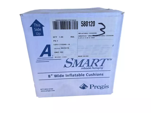 Pregis Airspeed Smart Inflatable Pillows 8.875 x 8 x 2000' 580120 New in box