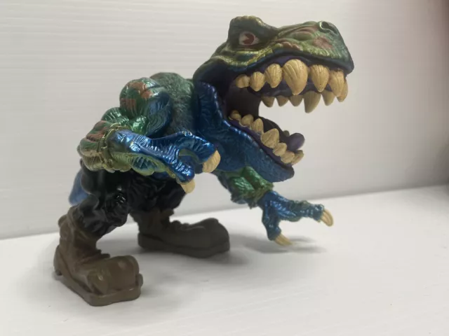 1996 Street Sharks Extreme Dinosaurs Warpaint T BONE T-Rex Mattel VINTAGE TOY