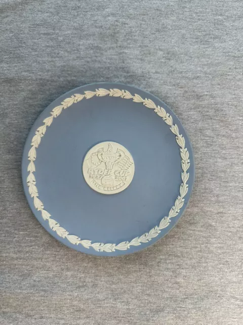 Vtg Wedgwood Blue Jasperware Ryder Cup 1927-2001 Plate Made In England Belfry