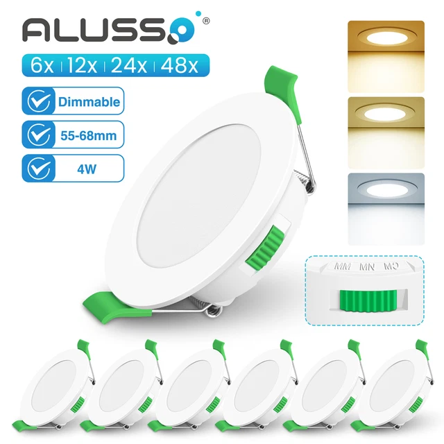 UK ULTRA SLIM Recessed LED Flat Panel Ceiling Spot Lights Downlights ...