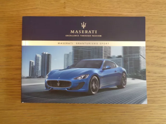 Maserati Granturismo Sport Owners Handbook Manual