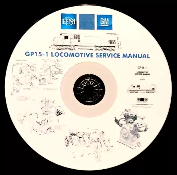 EMD GP-15-1 Locomotive Service Manual PDF Pages on DVD