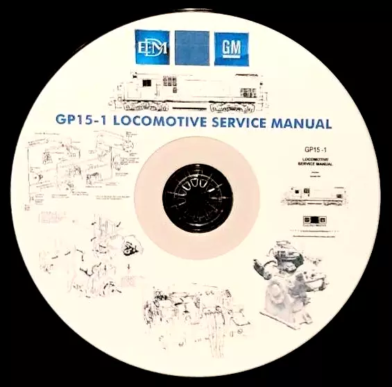EMD GP-15-1 Locomotive Service Manual PDF Pages on DVD EMD GP-15-1 Locomotive Service Manual PDF Pages on DVD