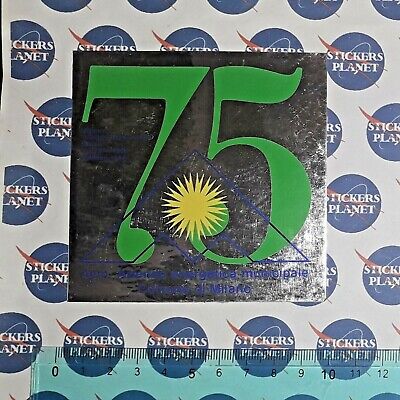 ADESIVO STICKER VINTAGE AUTOCOLLANT AEM MILANO ANNI'80 13,5X9,5cm.RARO 