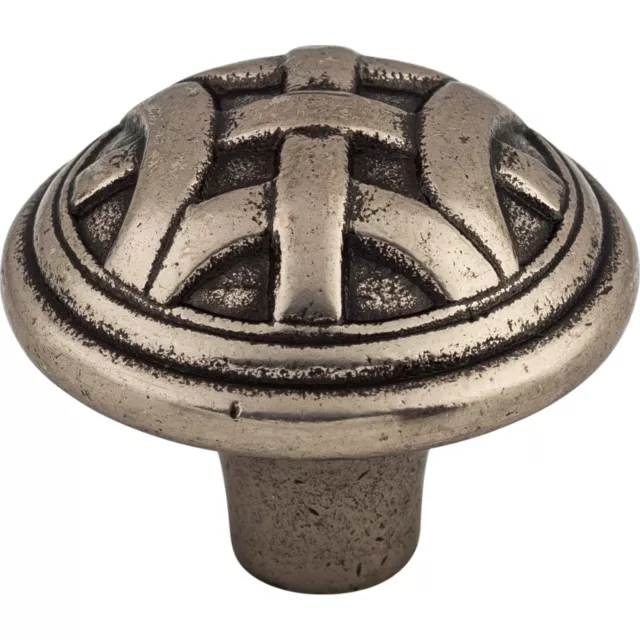 Top Knobs Cabinet  Celtic Large Knob 1 1/4 Inch Pewter Antique