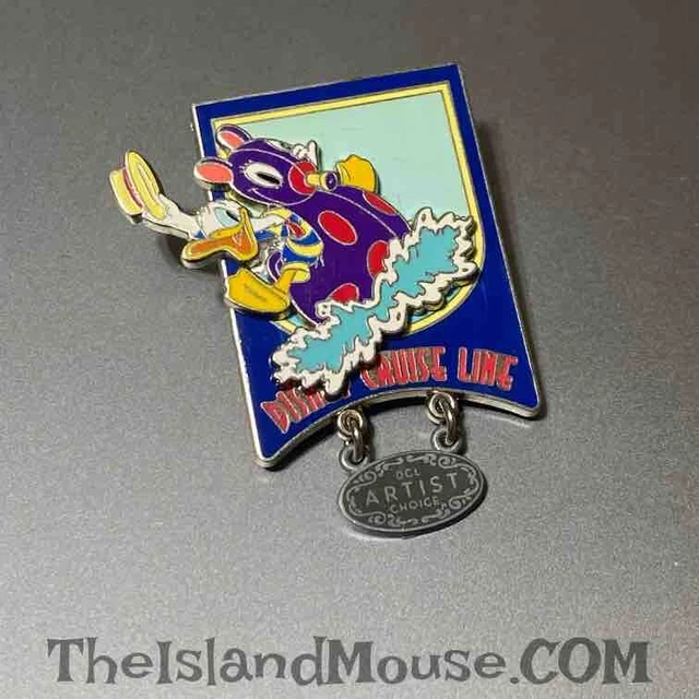 Rare Vintage Disney LE DCL May Artist Choice Dangle Slider Donald Pin (U2:10979)