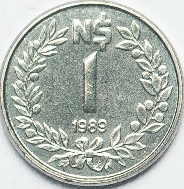 Uruguay 1 new peso 1989 May Sun UNC (#6265)