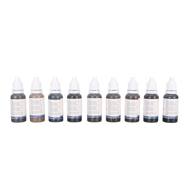 9 Colors Semi Permanent Makeup Tattoo Ink 135ml Professional Microblading Pi Zz1