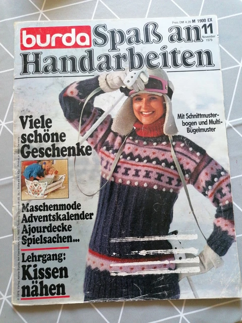 Handarbeitsheft BURDA Nov 1979