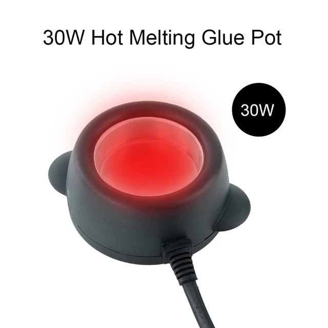 (US Plug)30W Mini Hot Pot Melting Glue Pot Glue Stove DIY Hair Extension ZOK