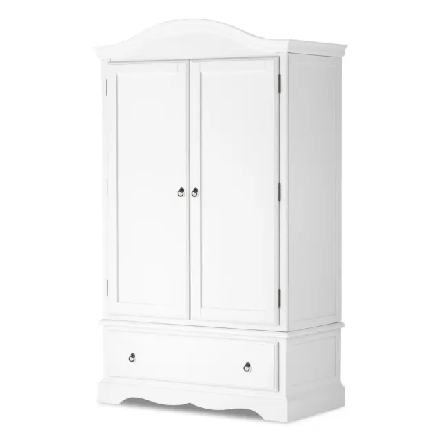 ROMANCE Double Wardrobe, Stunning white wardrobe with deep drawer QUALITY