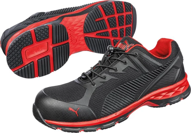 Puma Halbschuh / Arbeitsschuh 643890 S1P ESD schwarz/rot Gr. 47
