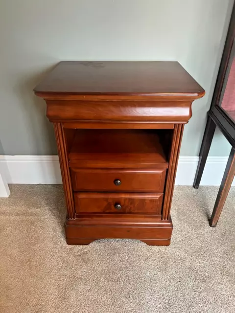 Antique Mahogany Regency Style 3 Drawer Chest of Drawers Side Table Bedside